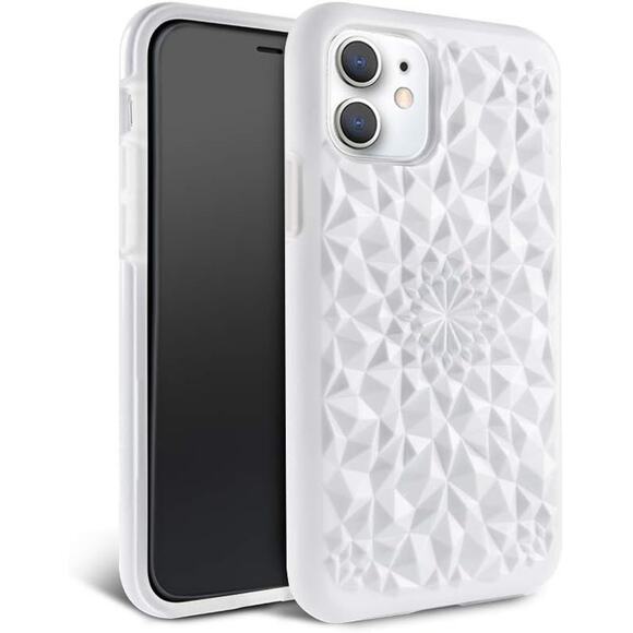 FELONY CASE iPhone 13 Gloss White Kaleidoscope Phone Cover for Apple iPhones - Picture 1 of 4